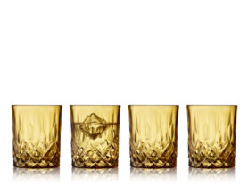 Lyngby Glas Sada sklenic na whisky Sorrento 32 cl (4 ks) Amber