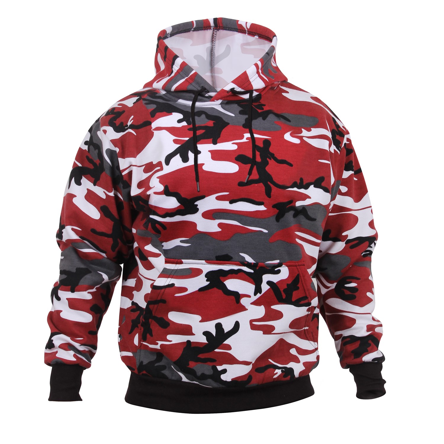Mikina s kapucí RED CAMO vel. S