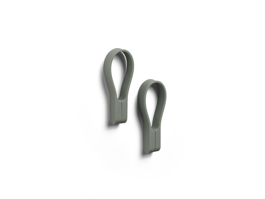 Zone Denmark Magnetické poutko na ručníky (sada 2 ks) Olive green