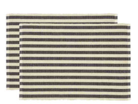 Södahl Bavlněné prostírání (sada 2 ks) 33x48 Statement Stripe Ash