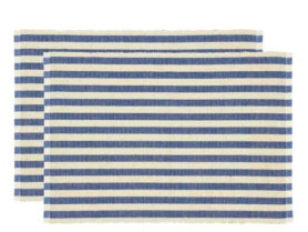 Södahl Bavlněné prostírání (sada 2 ks) 33x48 Statement Stripe Blue