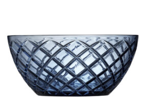 Lyngby Glas Skleněná Mísa na salát Sorrento 24 cm Blue