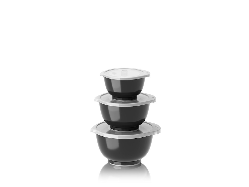 Rosti Sada kuchyňských mís Margrethe Mini 0,25+0,5+0,75L Black