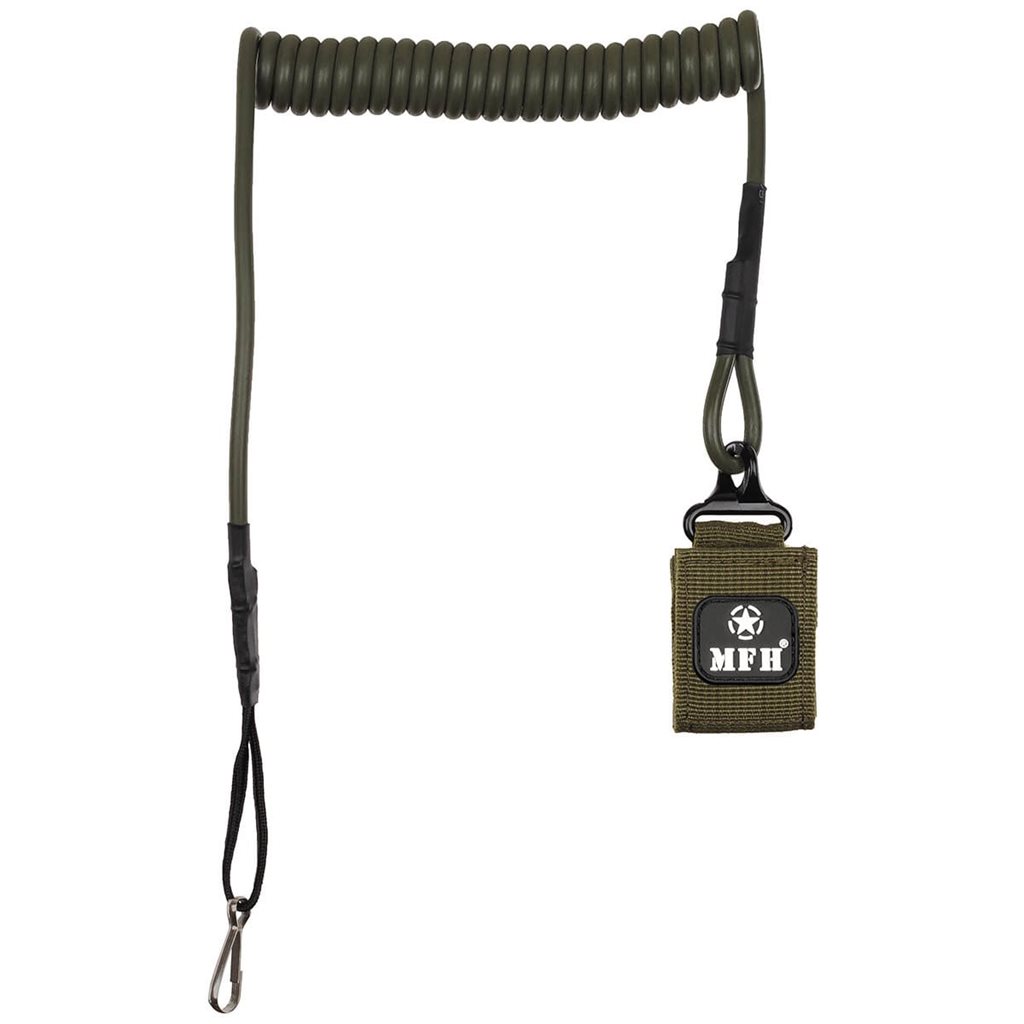 MFH kabel (telefonní) bezpečnostní ke zbrani ZELENÝ
