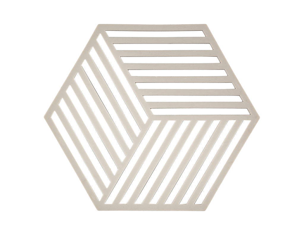Zone Denmark Silikonová podložka pod horké Hexagon Warm Grey