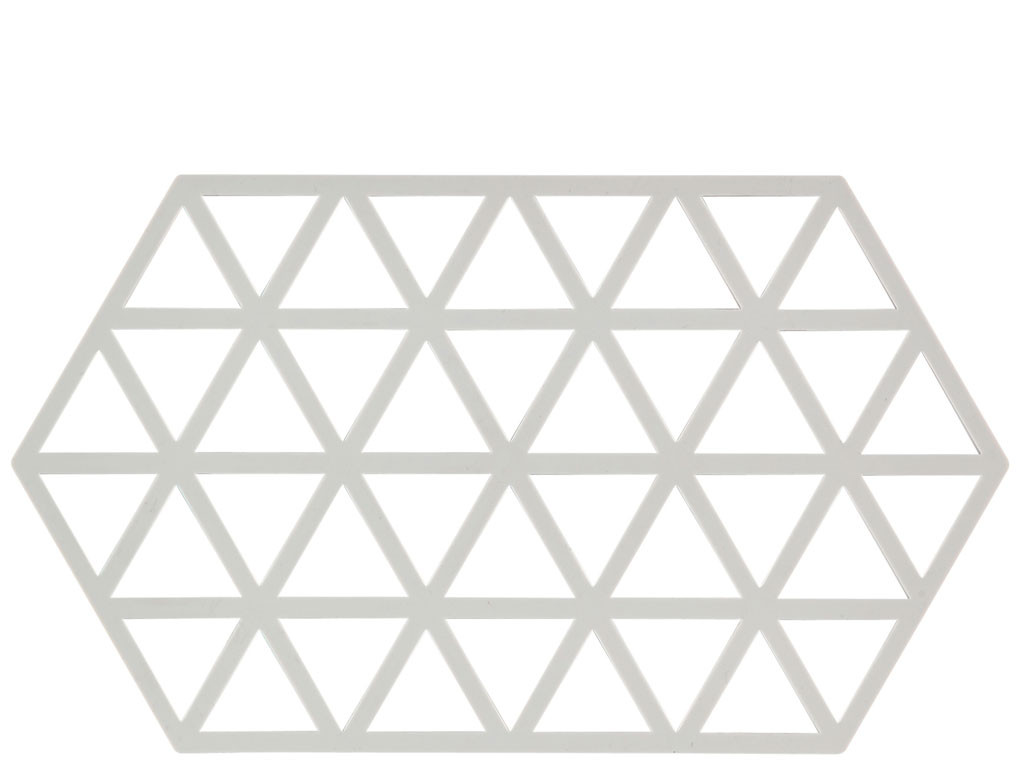 Zone Denmark Silikonová podložka pod horké Triangles Warm Grey 24 cm