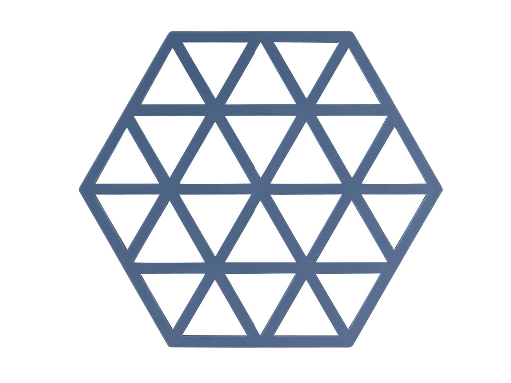 Zone Denmark Silikonová podložka pod horké Triangles Denim