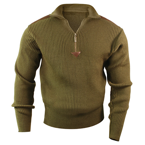 Svetr ACRYLIC COMMANDO 1/4 zip ZELENÝ vel. XL