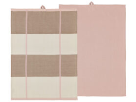 Södahl Kuchyňská utěrka 50x70 Blocks (sada 2 ks) Rose