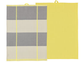 Södahl Kuchyňská utěrka 50x70 Blocks (sada 2 ks) Yellow