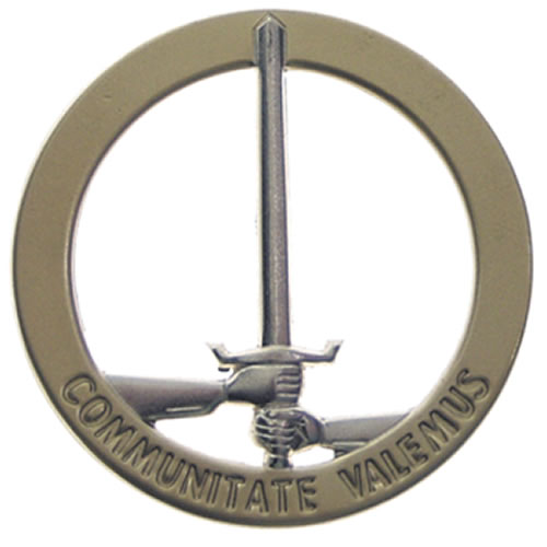 Bundeswehr odznak BW na baret 1. NL/D-CORPS kovový