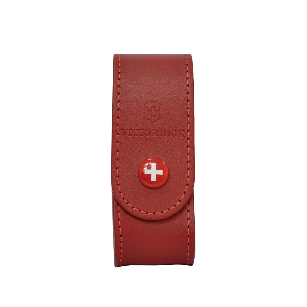 VICTORINOX pouzdro kožené na nůž 91mm 2-4 ČERVENÉ