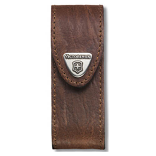 VICTORINOX pouzdro kožené na nůž 91mm 2-4 čtvercové HNĚDÉ