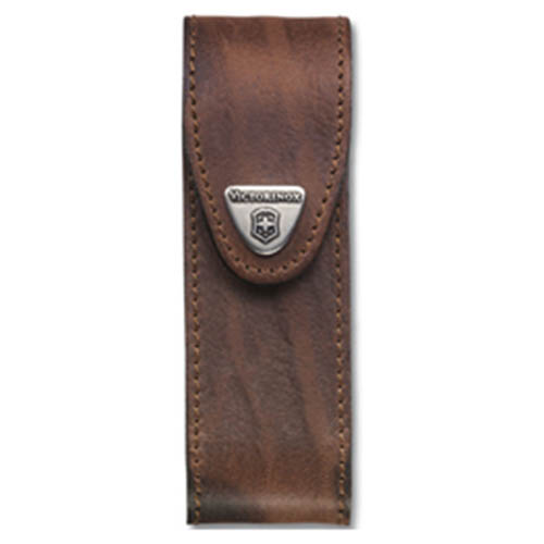 VICTORINOX pouzdro kožené na nůž 111mm 4-6 HNĚDÉ