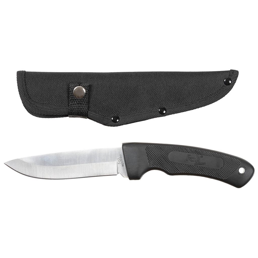 FOX Outdoor nůž Outdoor HUNTER nylonové pouzdro 25 cm ČERNÝ