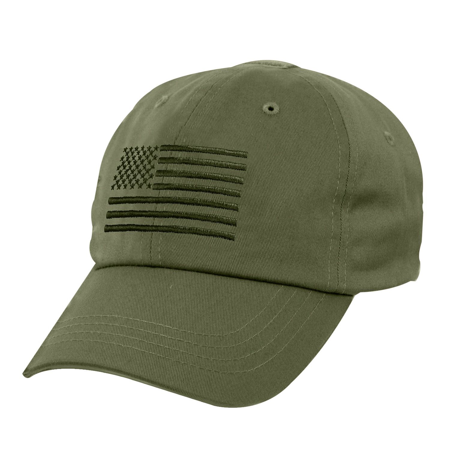 ROTHCO čepice baseball TACTICAL OPERATOR vlajka US ZELENÁ
