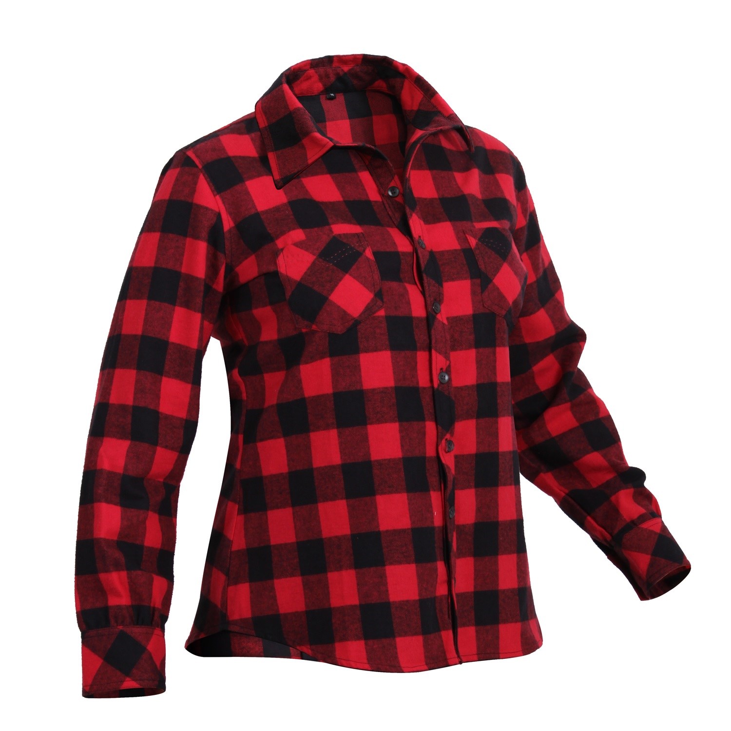 Košile DÁMSKÁ FLANNEL kostkovaná ČERVENÁ vel. XL