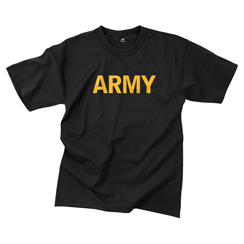Triko se zlatým nápisem ARMY ČERNÉ vel. S