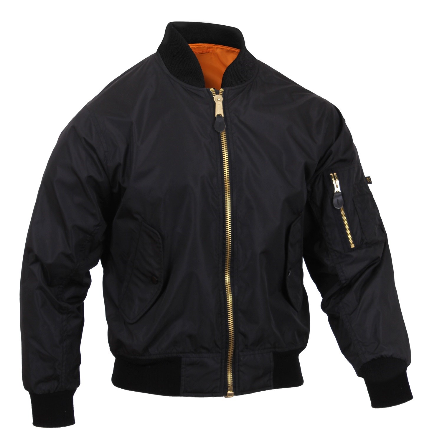 Bunda bomber MA1 FLIGHT odlehčená ČERNÁ vel. 3XL