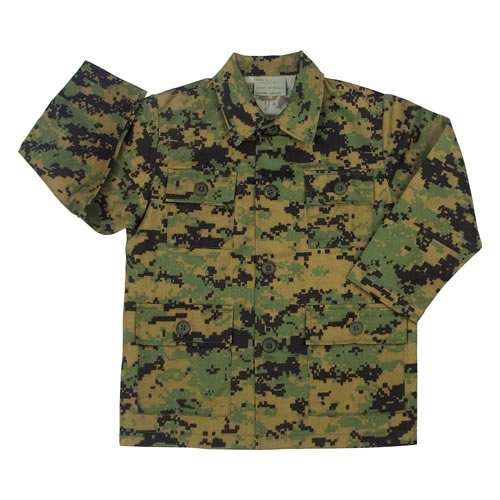Blůza dětská US typ BDU DIGITAL WOODLAND vel. XL