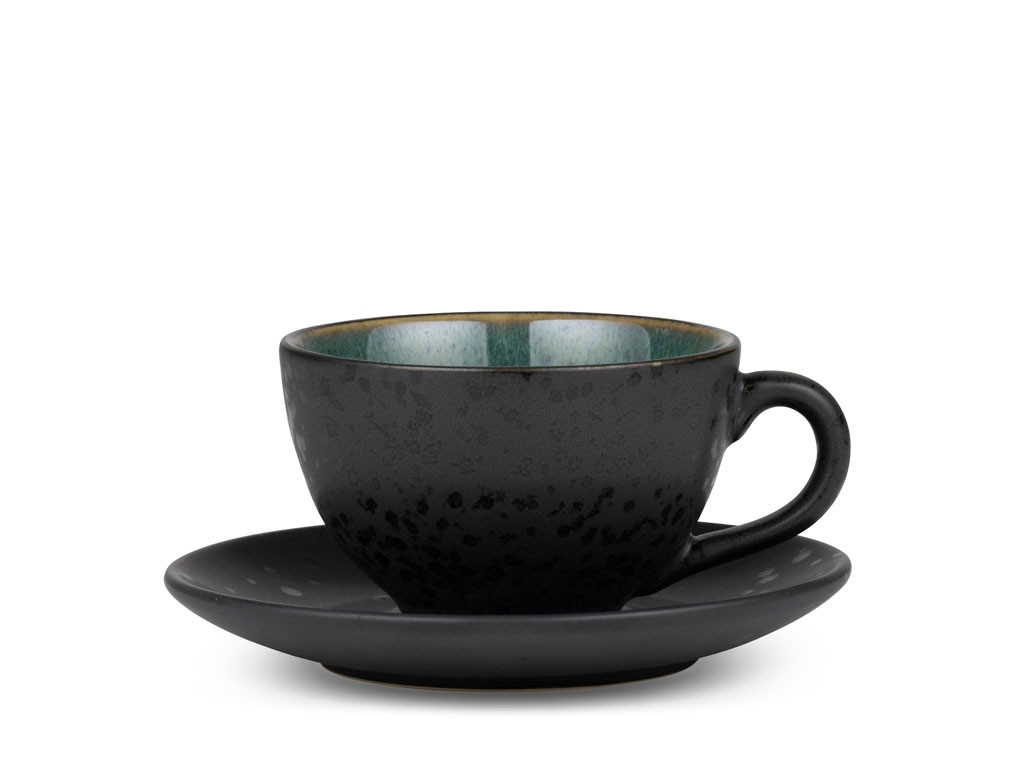 Bitz Šálek s podšálkem Black/Green
