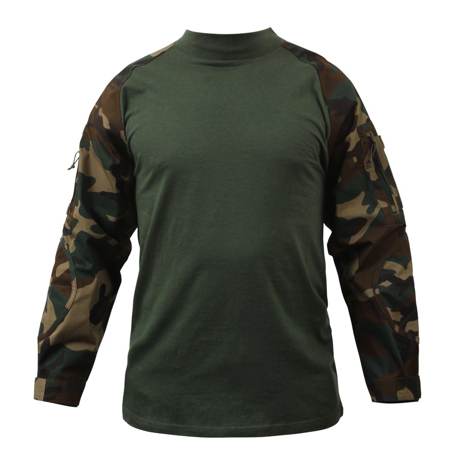 Košile COMBAT taktická WOODLAND vel. S