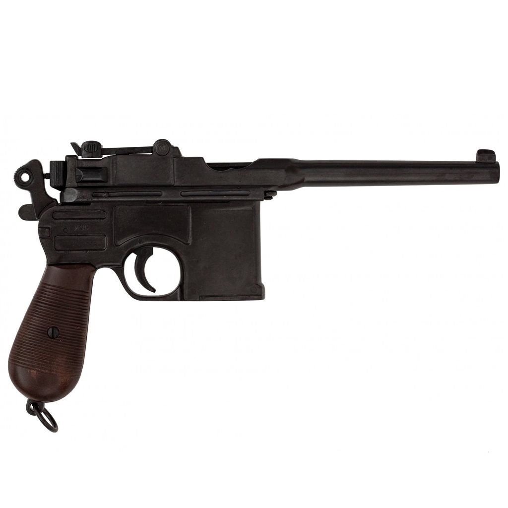 DENIX pistole Mauser C96 1898 - dekorační replika