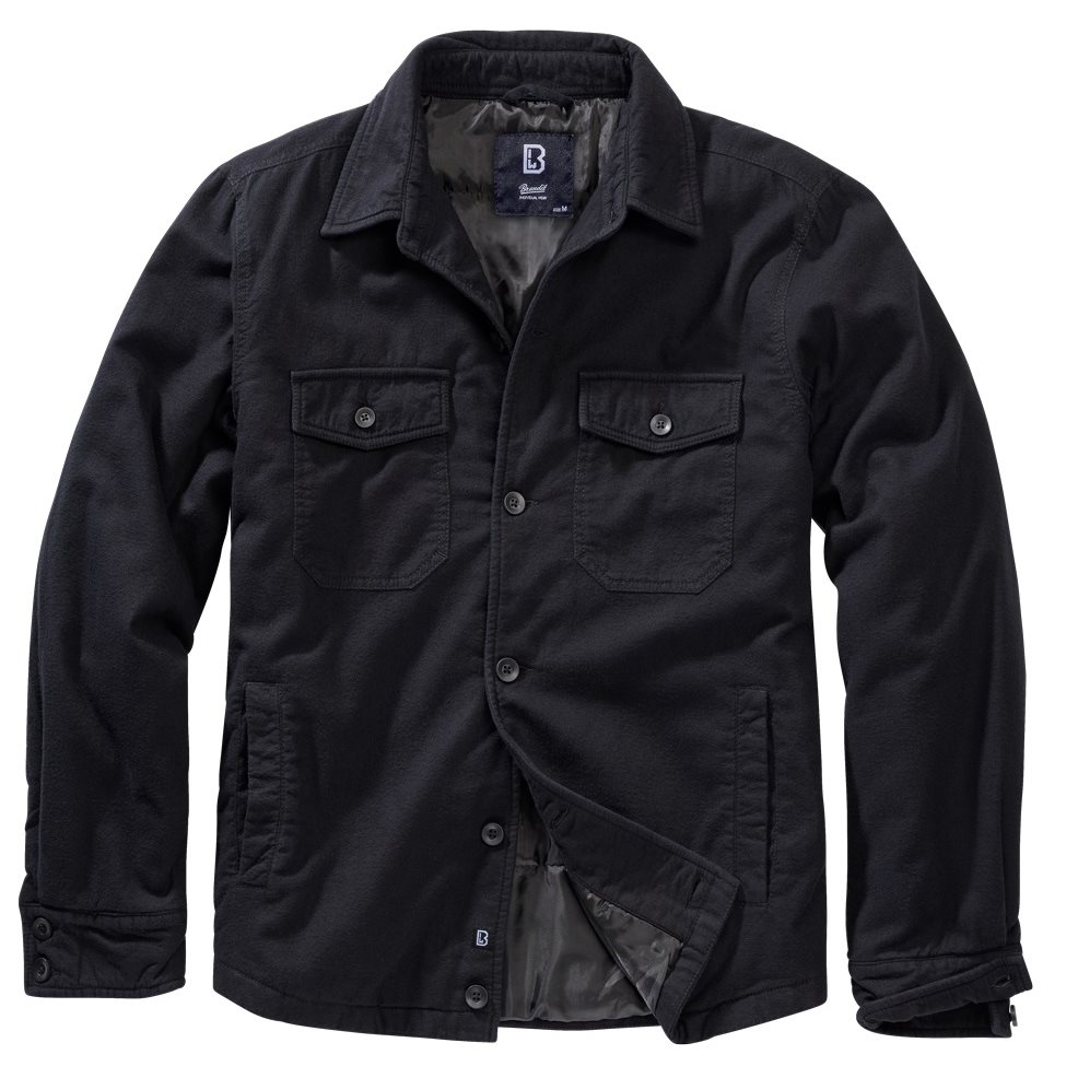 Košile LUMBERJACKET dlouhý rukáv flanel ČERNÁ vel. 7XL
