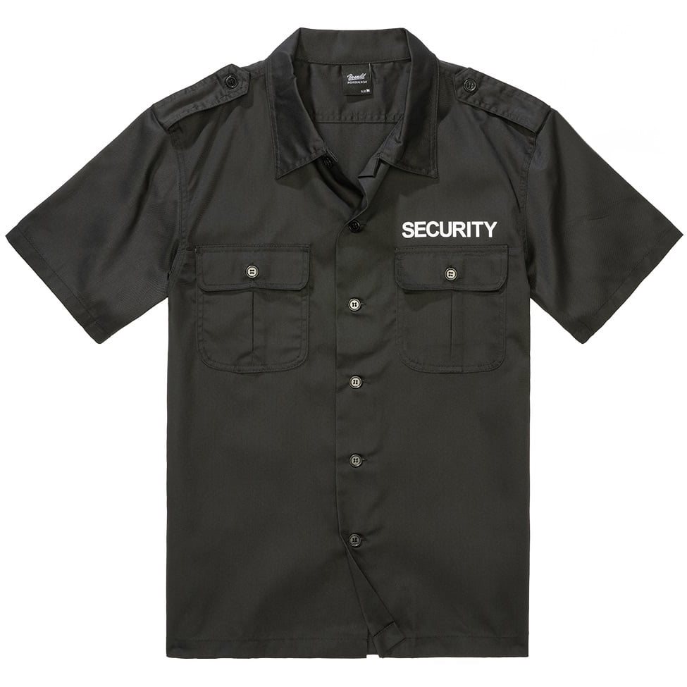 Košile US SECURITY krátký rukáv ČERNÁ vel. M
