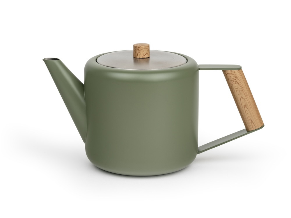 Bredemeijer Dvoustěnná konvička na čaj Duet Boston 1,1L Army Green