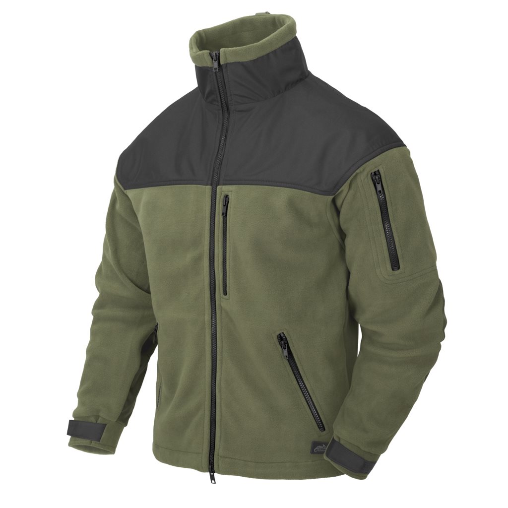 Bunda CLASSIC ARMY fleece ZELENOČERNÁ vel. S