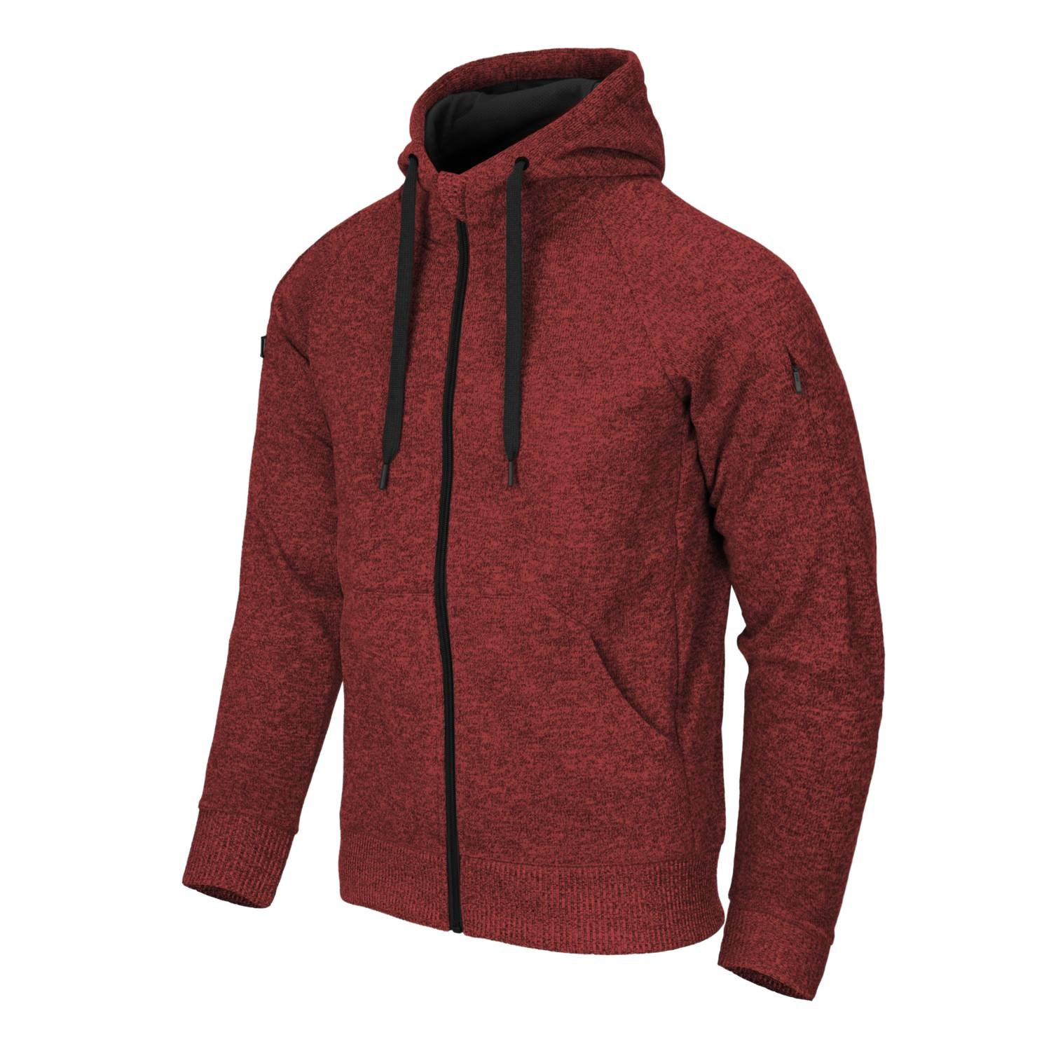 Mikina COVERT TACTICAL ČERVENÁ MELANŽ vel. XS