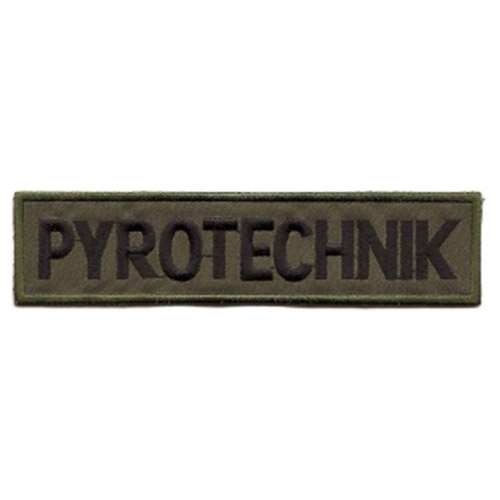 NAVYS nášivka PYROTECHNIK velká OLIV VELCRO