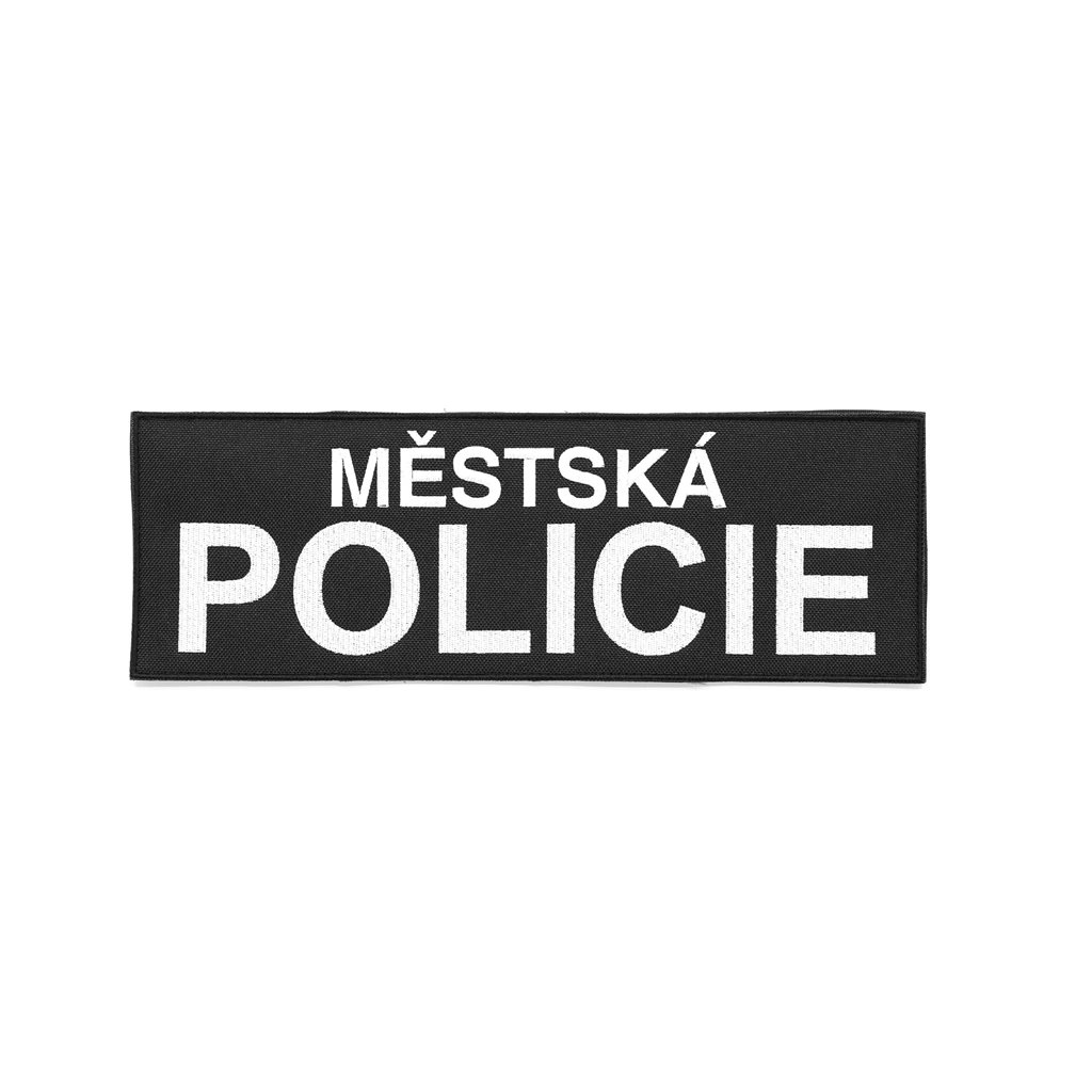 NAVYS nášivka MĚSTSKÁ POLICIE velká ČERNÁ