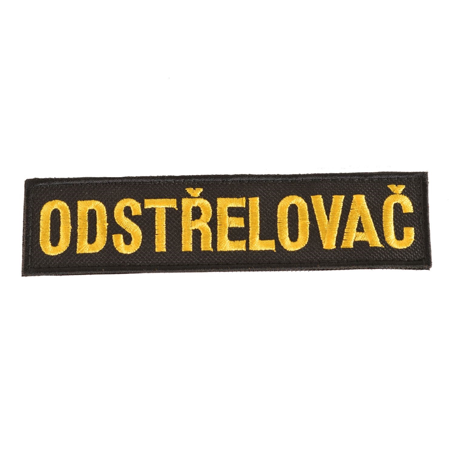 NAVYS nášivka ODSTŘELOVAČ - ČERNÁ se žlutou nití VELCRO