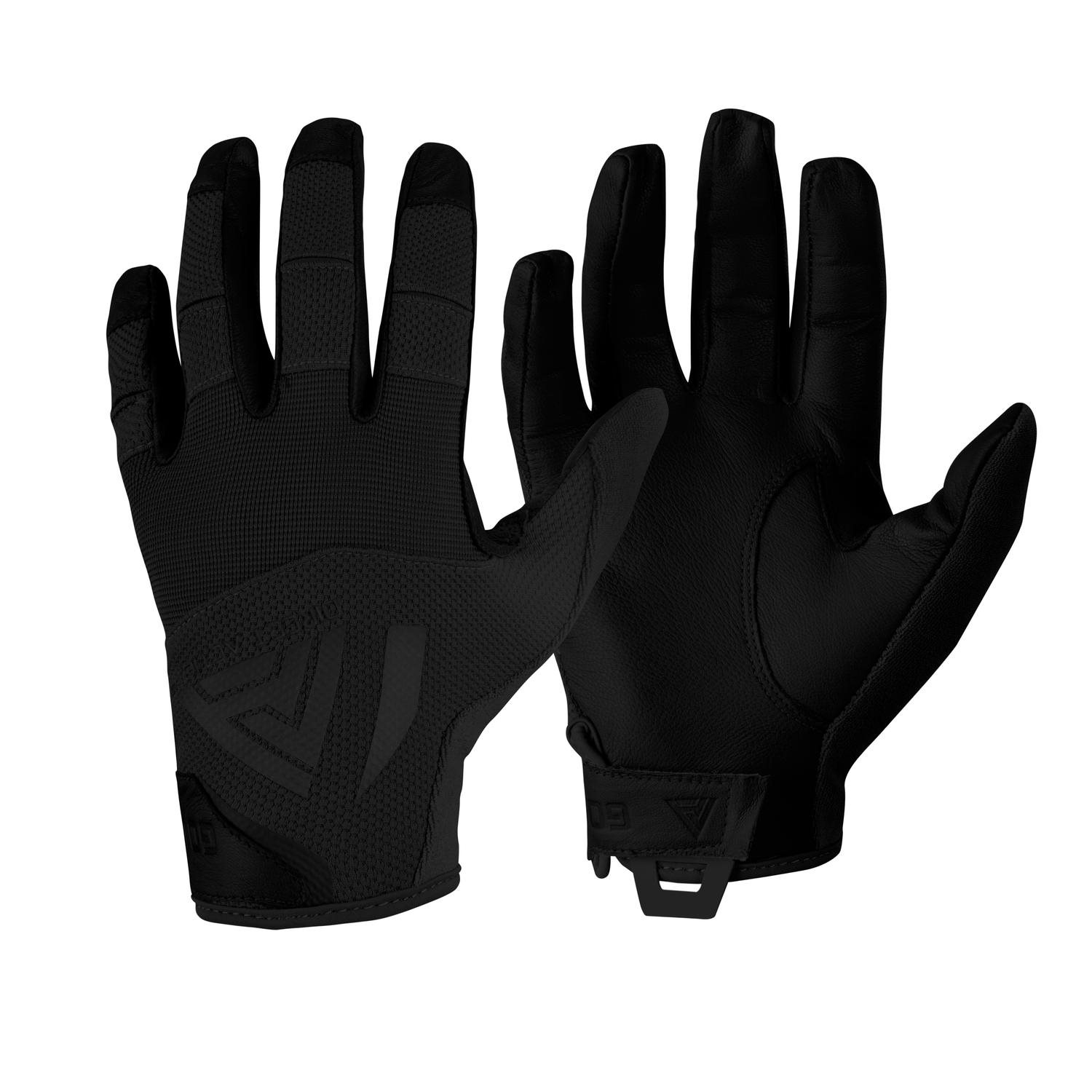 Rukavice HARD GLOVES kožené ČERNÉ vel. M