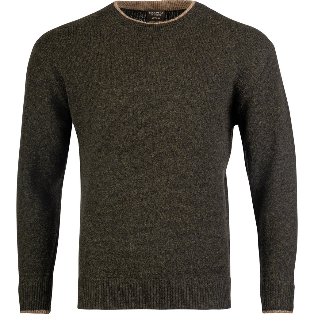 Svetr ASHCOMBE jehněčí vlna ZELENÝ vel. 3XL