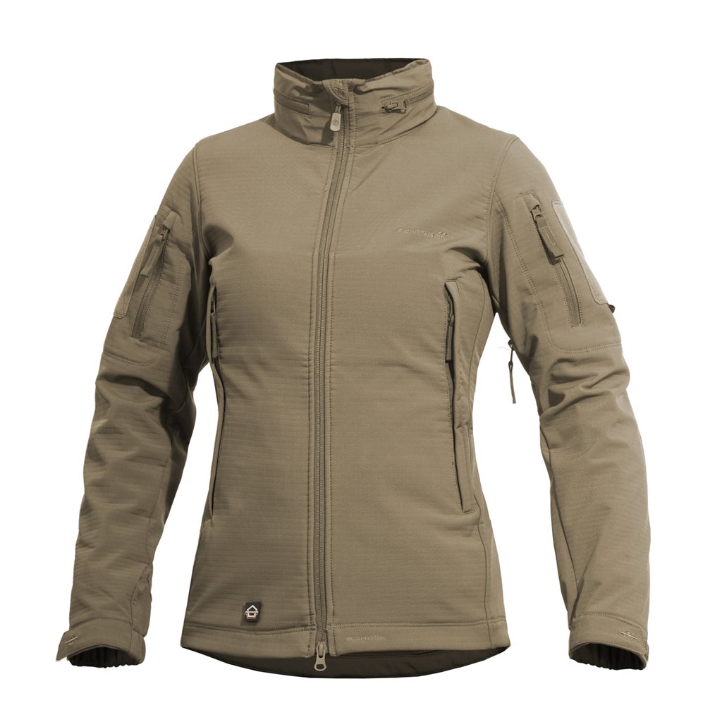 Bunda dámská ARTAXES softshell COYOTE vel. XXL