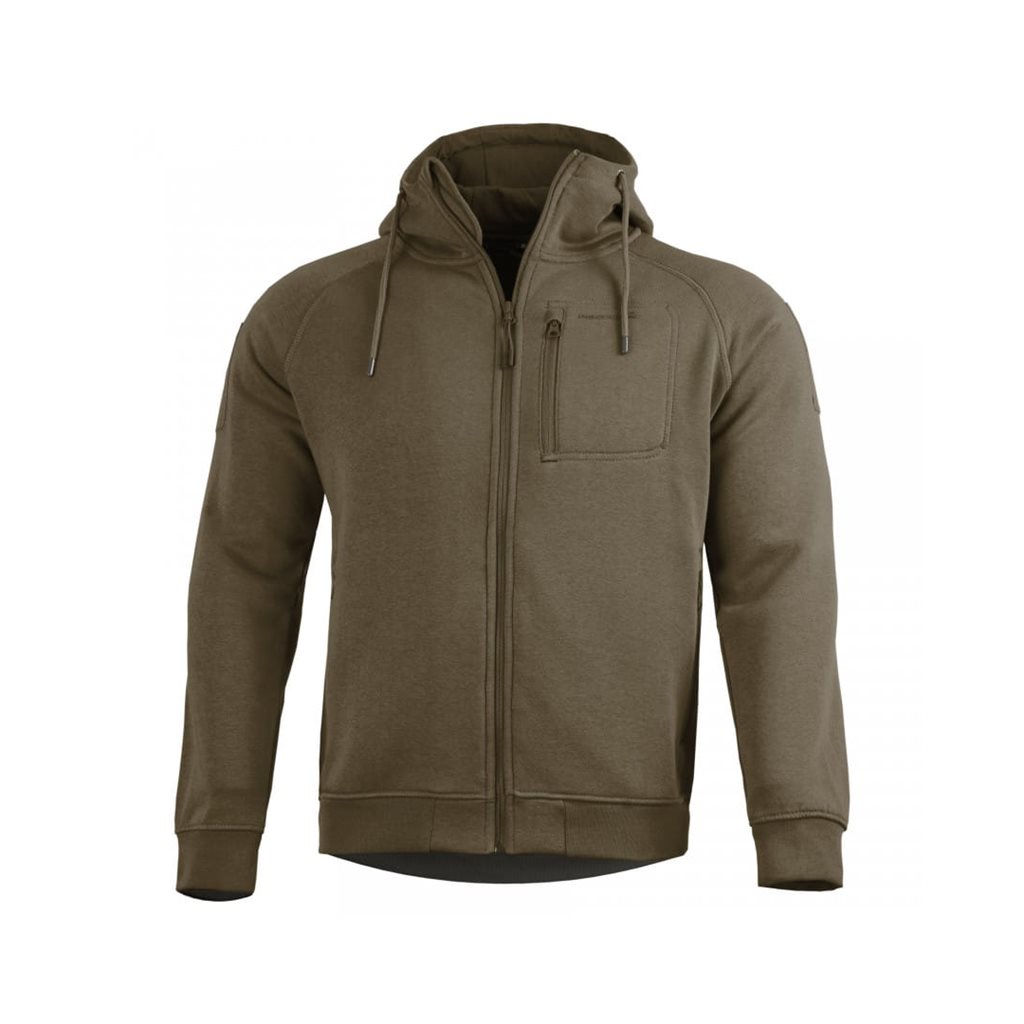 Mikina LEONIDAS 2.0 TERRA BROWN vel. XXL