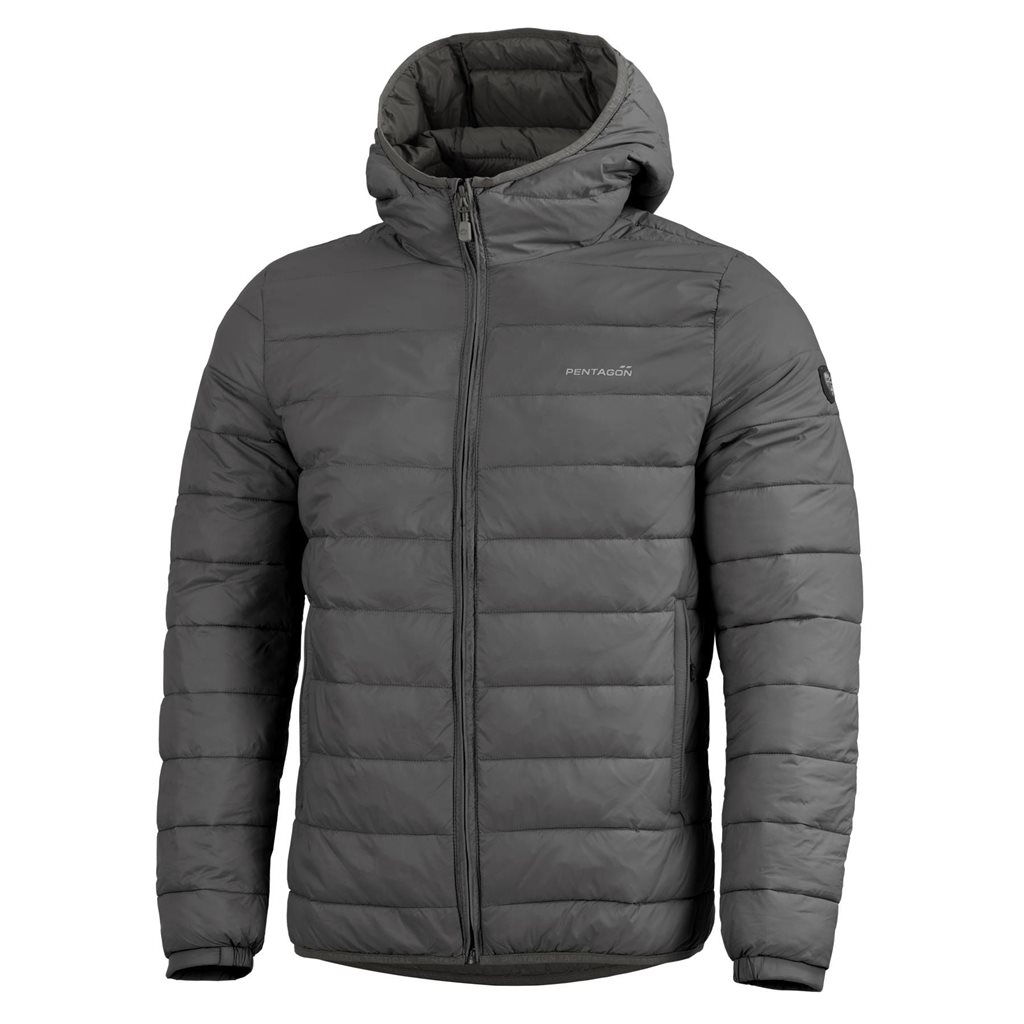 Bunda s kapucí AURORA 2.0 PUFFER HOODED CINDER GREY vel. S