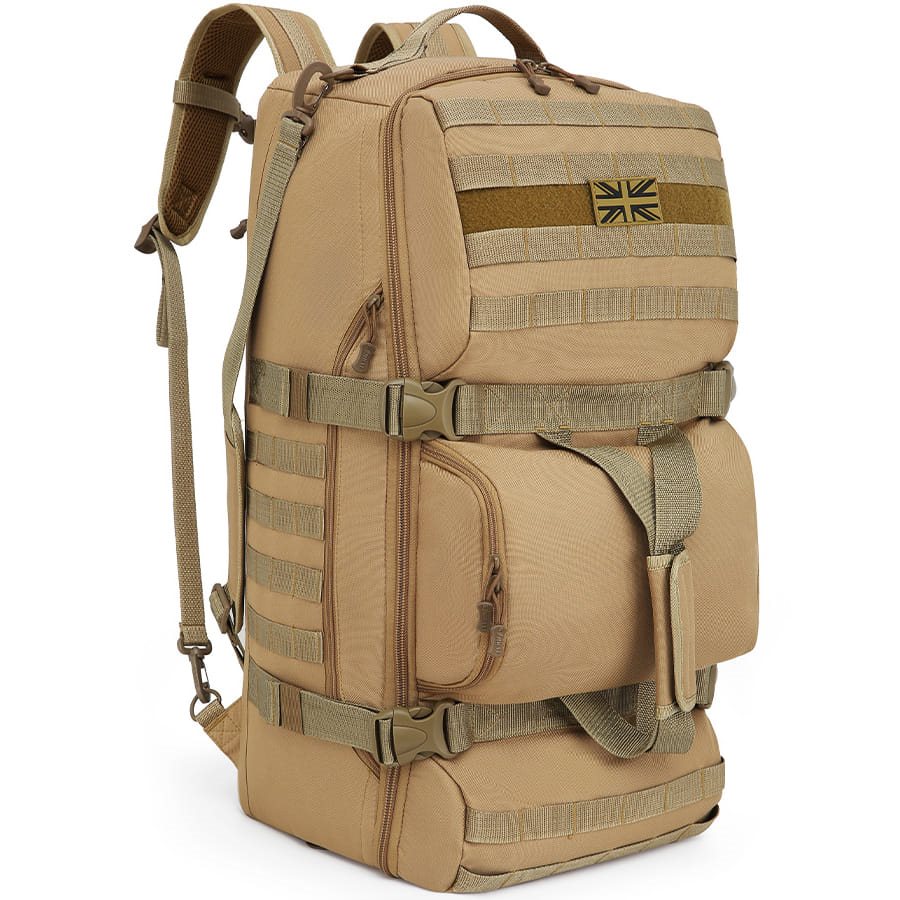 KOMBAT taška/batoh OPERATORS DUFFLE BAG 60 litrů COYOTE