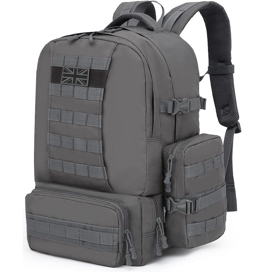 KOMBAT batoh Expedition MOLLE 50 litrů ŠEDÝ