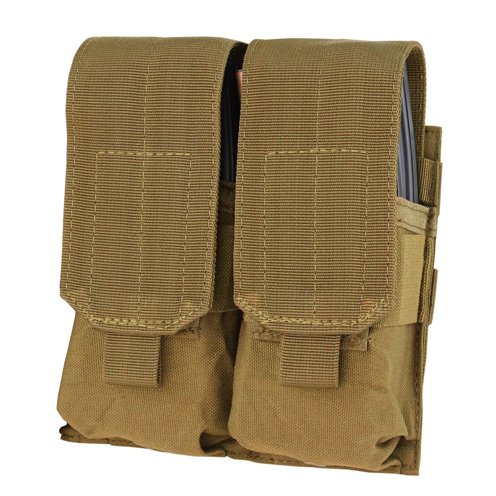 CONDOR OUTDOOR sumka MOLLE dvojitá na zásobníky M4 COYOTE BROWN