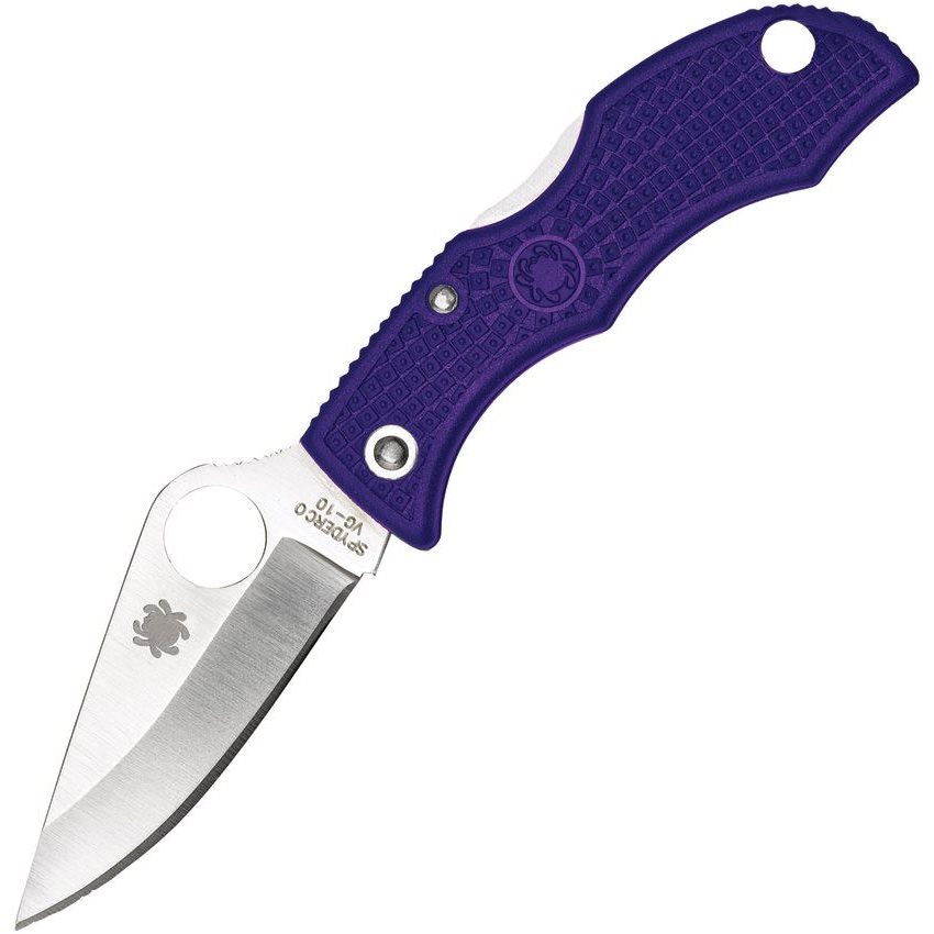 Spyderco nůž zavírací LADYBUG hladké ostří FIALOVÝ