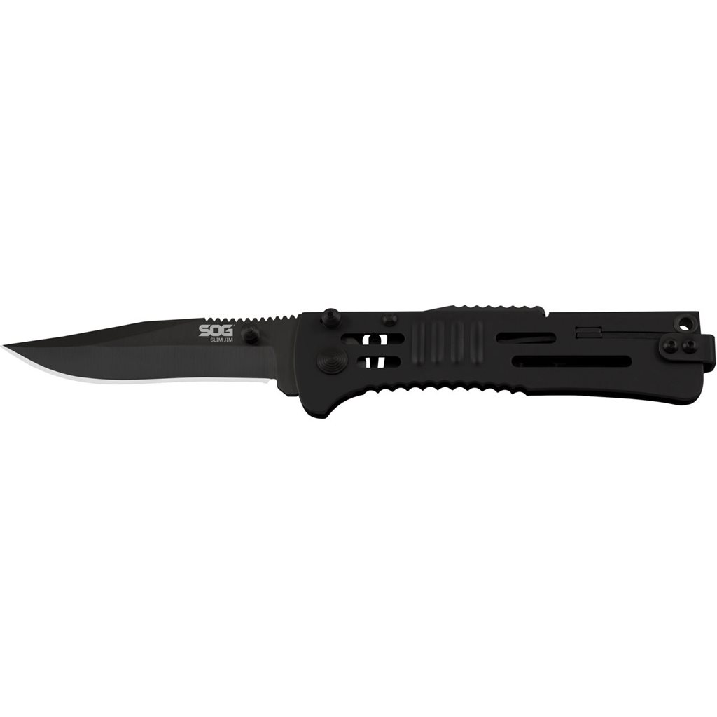 SOG nůž zavírací SLIMJIM Clip Point ČERNÝ