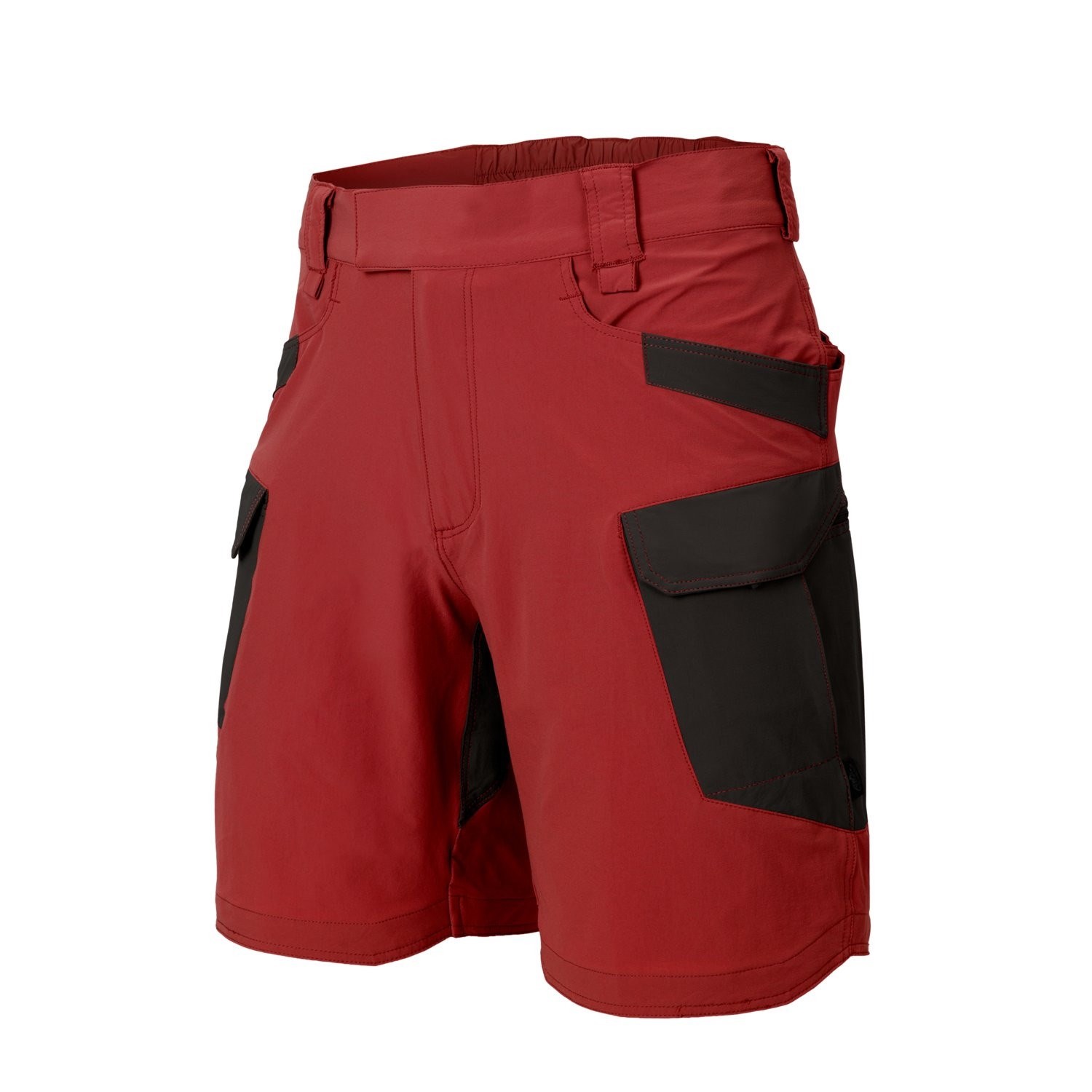 Kraťasy OTS® VersaStretch® Lite 8,5" krátké CRIMSON SKY/ČERNÉ vel. M