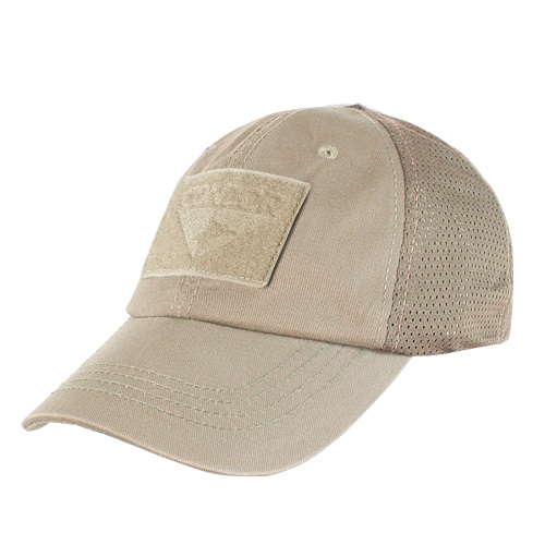 CONDOR OUTDOOR čepice OPERATOR MESH s velcro panely KHAKI
