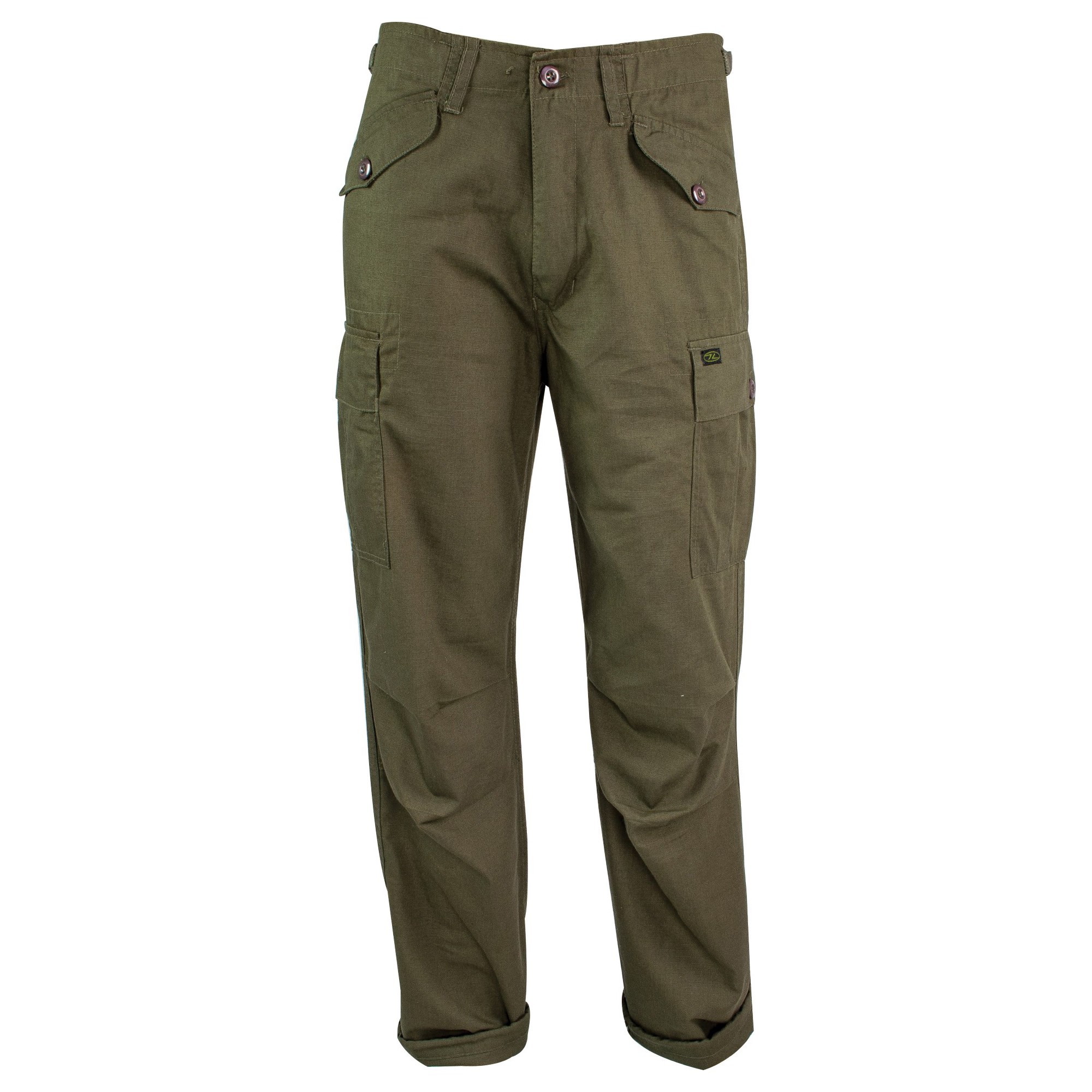 Kalhoty M65 MILITARY STYLE rip-stop ZELENÉ vel. 36