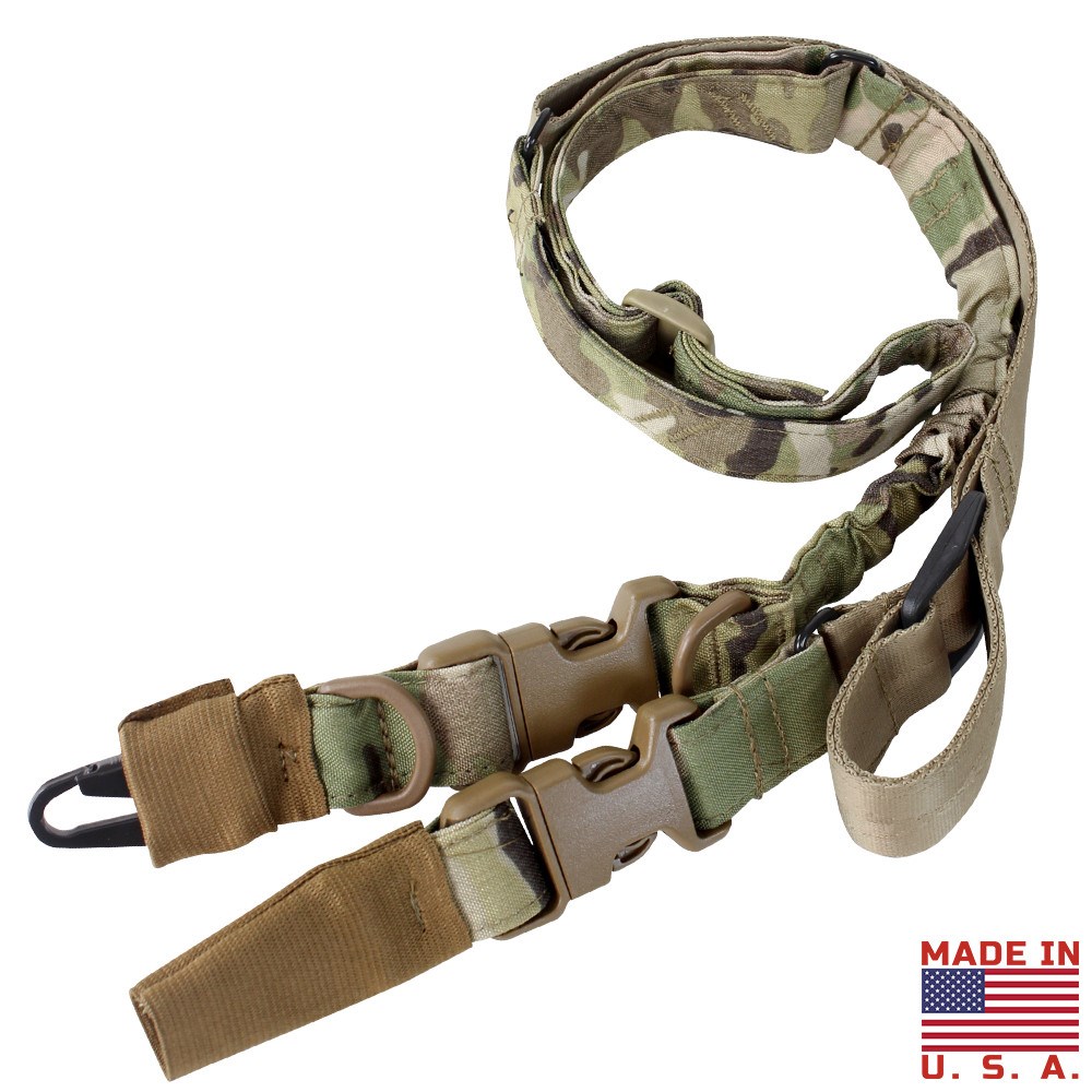 CONDOR OUTDOOR popruh zbraňový STRYKE jedno/dvoubodový MULTICAM