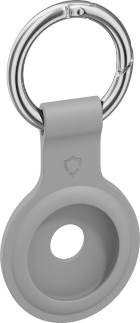 AlzaGuard Silicone Keychain pro Airtag šedá